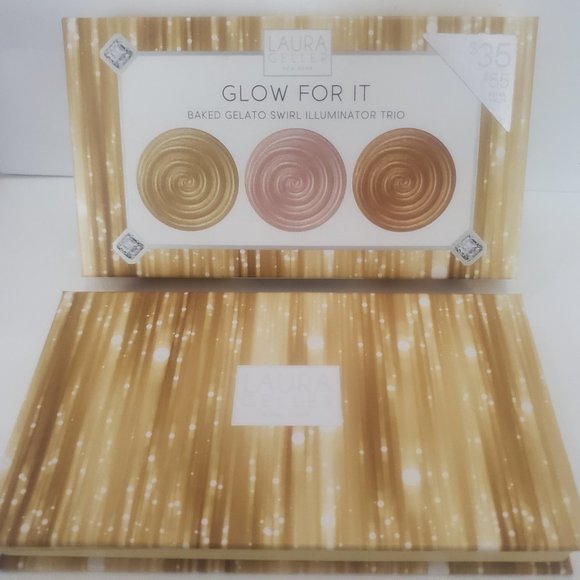 NIB ✅ Laura Geller GLOW FOR IT Trio Palette ✨ BNIB - Picture 4 of 9